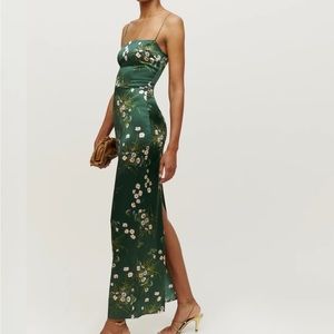 Reformation Frankie Silk Dress